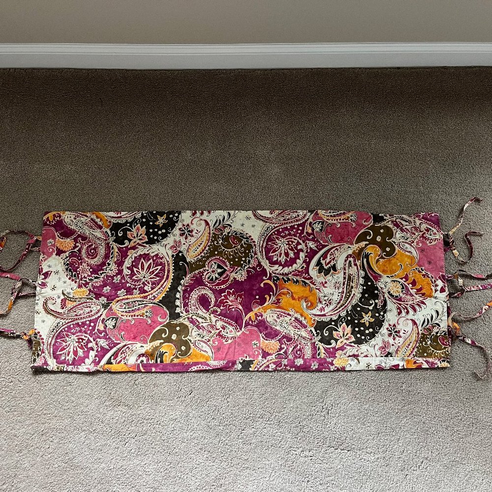 Pottery Barn Double-Pillow Paisley Sham w/ Side Ties